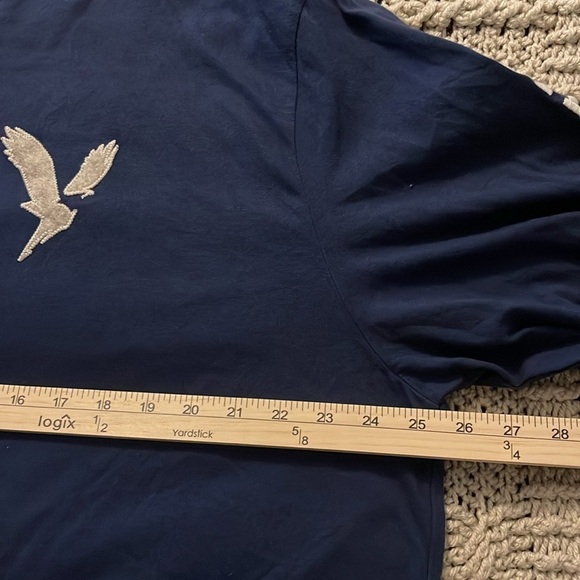 NWT American Eagle Super Soft Standard‎ Fit Long Sleeved Top Men’s Sz XXL Blue - Picture 10 of 14